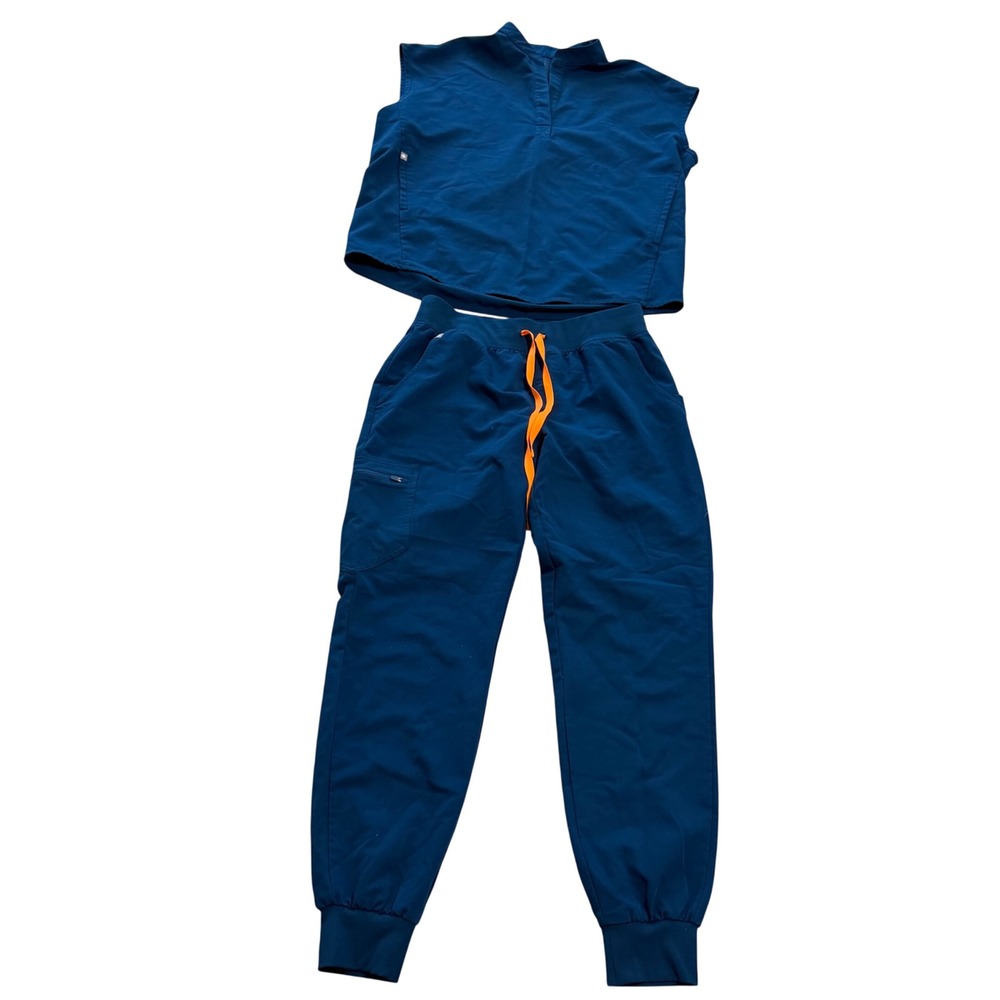 FIGS Deep Reef Lmtd EdScrub Set Rafaela Top sz S Zamora Jogger sz M Nurse Workwr